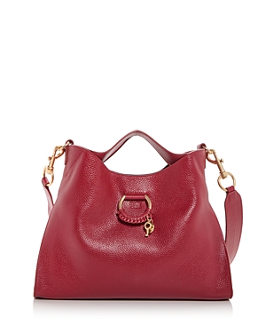 See By Chloé See By Chloe Joan Small Leather Top Handle Shoulder Bag In Dreamy Red
