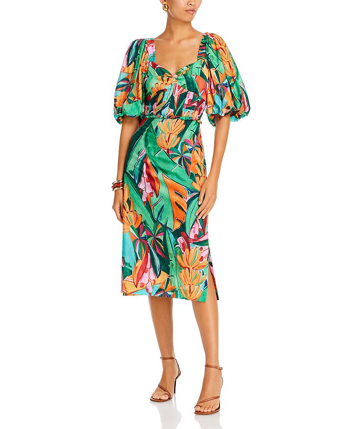 FARM Rio Puffed Sleeve Dress | Bloomingdale's