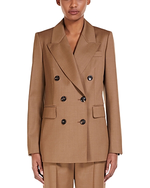 MAX MARA OPPIO DOUBLE BREASTED WOOL BLAZER