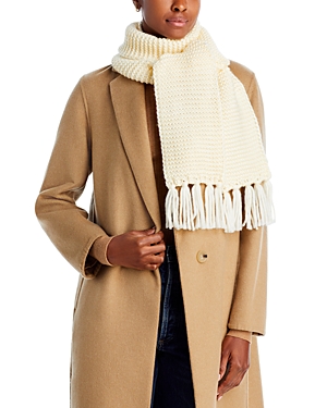 Aqua Skinny Knit Scarf - 100% Exclusive In Ivory