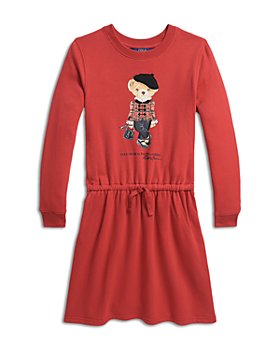 Ralph Lauren - Girls' Polo Bear Fleece Dress - Little Kid, Big Kid