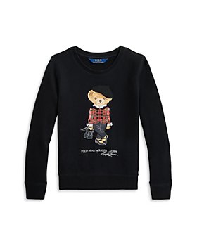 Ralph Lauren - Girls' Polo Bear Graphic Fleece Sweatshirt - Little Kid, Big Kid