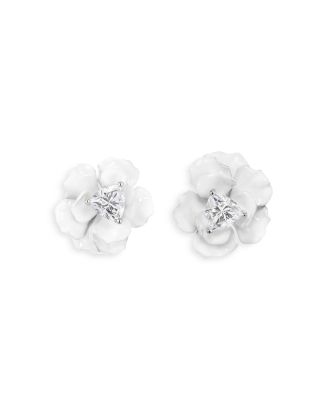 Snowflower Rose Studs main image 1