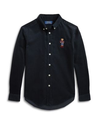 Ralph Lauren Boys' Polo Bear Embroidered Cotton Corduroy Shirt