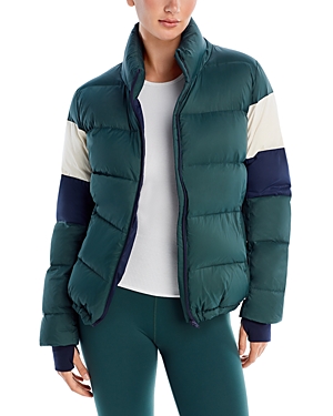 Shop Splits59 Arden Color Blocked Puffer Jacket In Military