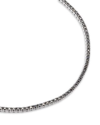 Black Diamond Tennis Bracelet in 14K White Gold, 1.20 tcw 