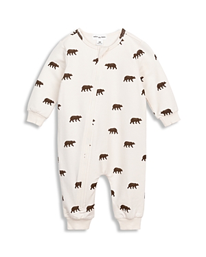 MILES THE LABEL BOYS' GRIZZLY BEAR PRINT FRENCH TERRY COVERALL - BABY