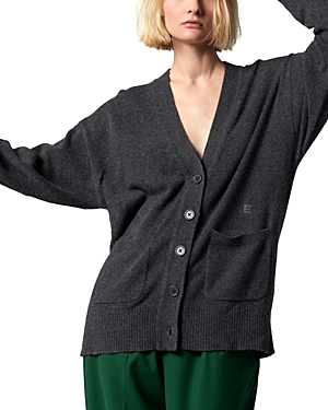 Shop Equipment Clemence Cashmere Cardigan Sweater In Heather Grey