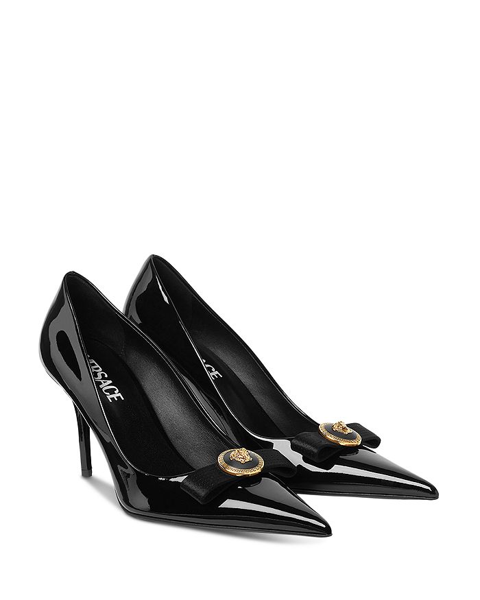 Versace Women's Slip On Pointed Toe High Heel Pumps | Bloomingdale's
