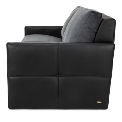 Bentley Fabric & Leather Queen Sleeper Sofa