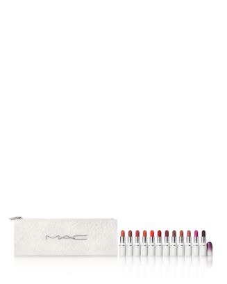 口紅 MAC LIPS BY THE DOZEN MINI POWDER KISS Amazon.com : M.A.C Lips By Dozen Mini Podwer Kiss Lipstick x