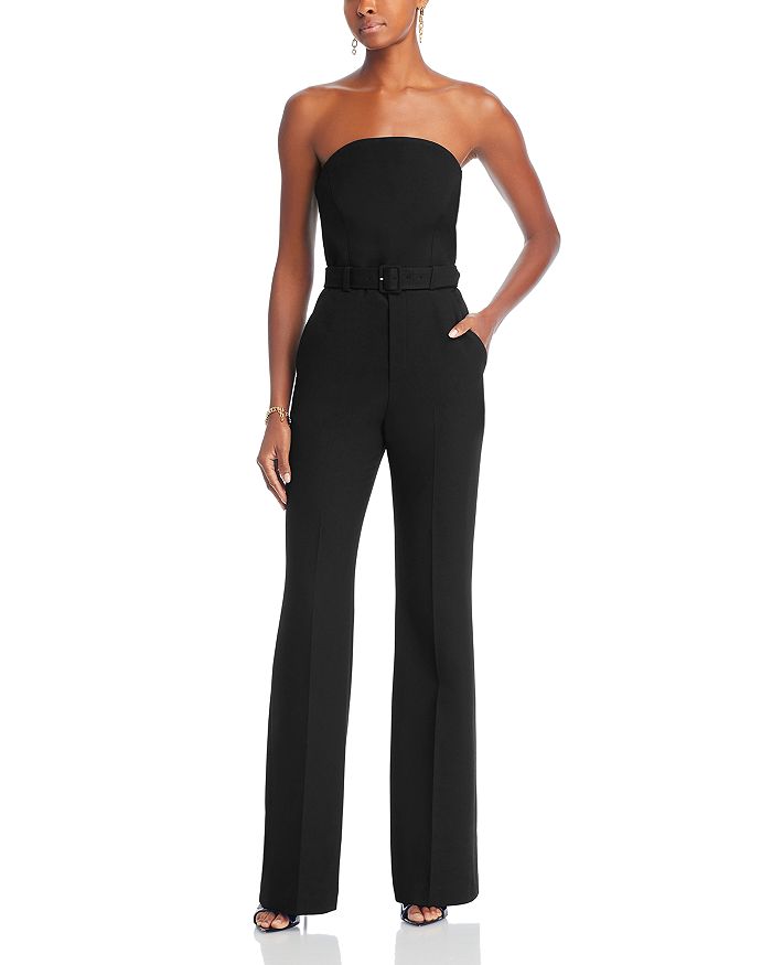  N/C Womens Sexy Strapless Bandeau Jumpsuit One Piece