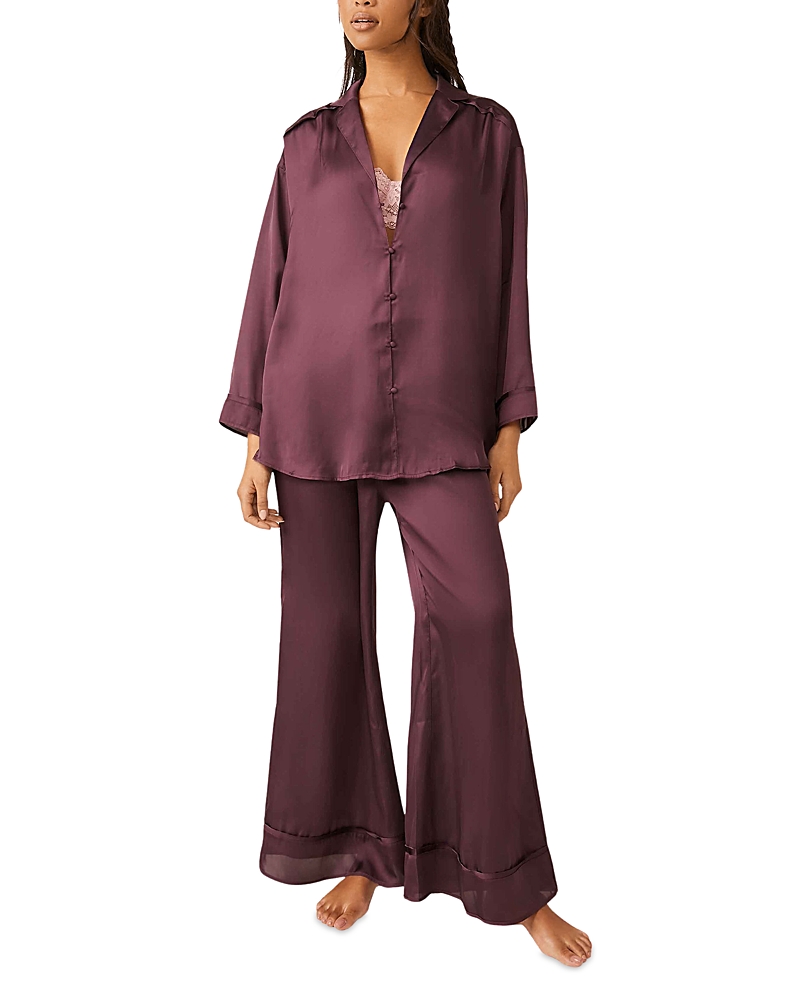Free People Dreamy Days Pajamas In Precious White