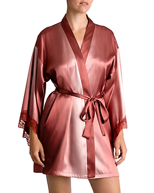 In Bloom By Jonquil Madelyn Ombre Satin Wrap In Copper
