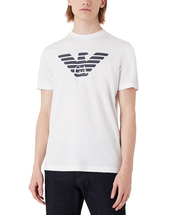 Emporio Armani Pima Cotton Logo Graphic Tee | Bloomingdale's