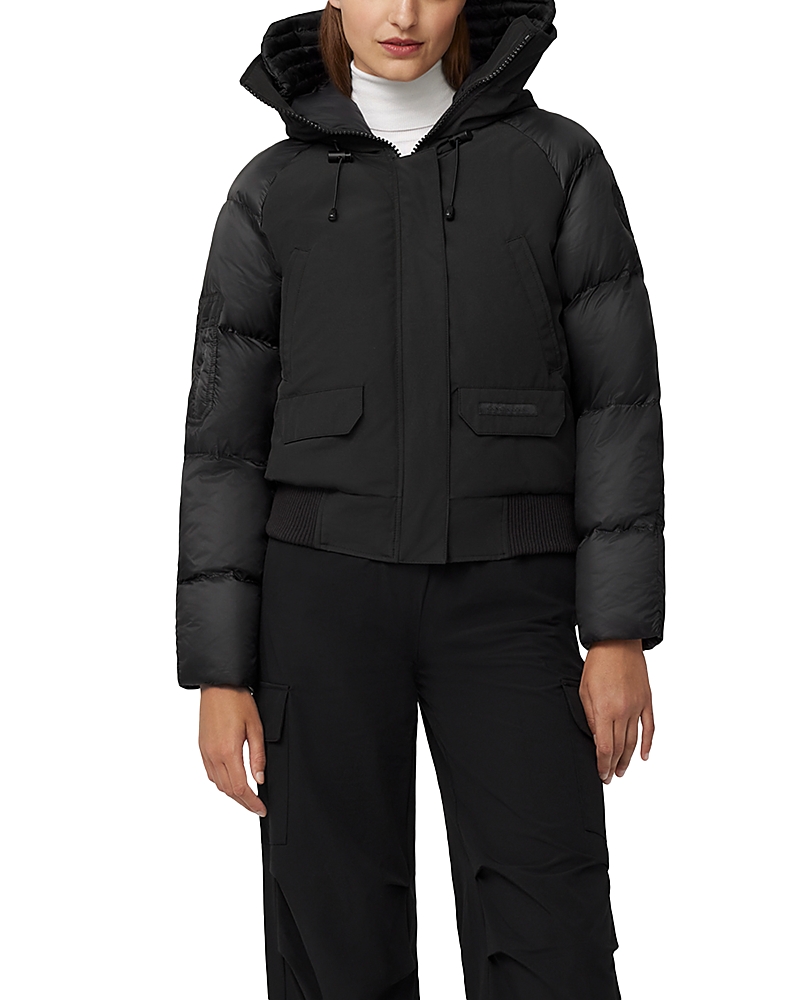 Canada Goose Paradigm Chilliwack Hooded Bomber Jacket In Black