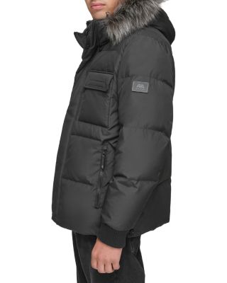 Nisko Faux Fur Trimmed Hooded Bib Coat