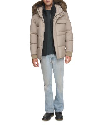 Nisko Faux Fur Trimmed Hooded Bib Coat