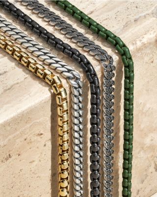 Men's Curb Chain Bracelet in Sterling Silver, 6mm