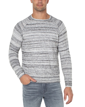 Shop Liverpool Los Angeles Crewneck Raglan Sweater In Gray Marble