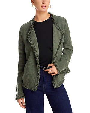 Nic+Zoe Fringe Mix Knit Jacket