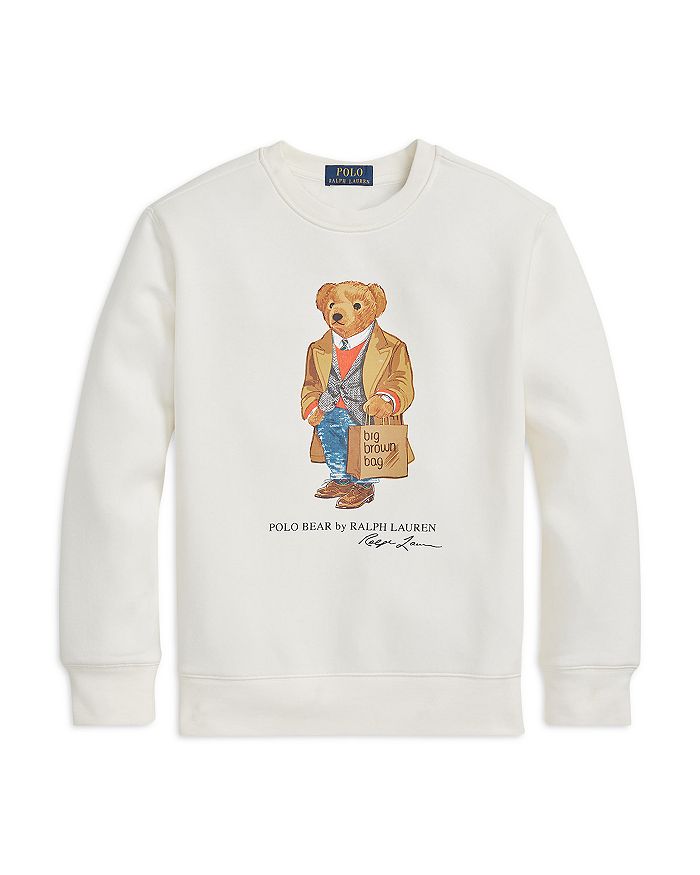 Ralph Lauren Boys' Polo Bear Sweatshirt, Big Kid - 100% Exclusive ...