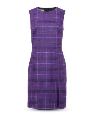 Avery Plaid Wool Dress