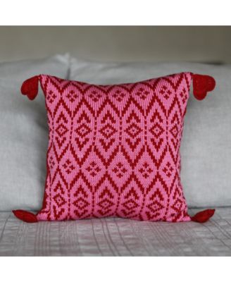 Heart Tassel Pillow, 10&amp;quot; x 10&amp;quot;