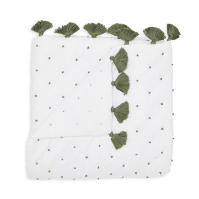 John Robshaw French Knot Tasseled Throw