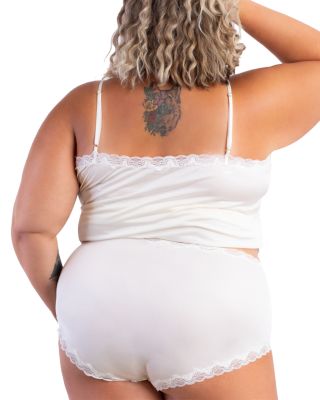 Lace Trim Silk Camisole