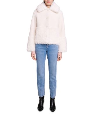 Maje Gipette Faux Fur Coat | Bloomingdale's