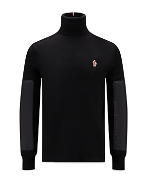 Shop Moncler Turtleneck Sweater In Black