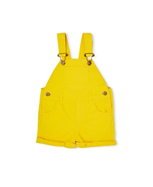 Dotty Dungarees Unisex Classic Summer Denim Overall Shorts - Baby, Little Kid, Big Kid In Yellow