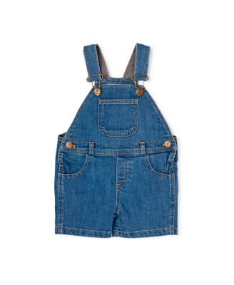 Dotty Dungarees - Unisex Classic Stonewash Denim Overalls Shorts - Baby, Little Kid, Big Kid