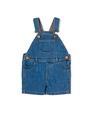 Shop Dotty Dungarees Unisex Classic Stonewash Denim Overalls Shorts - Baby, Little Kid, Big Kid In Blue