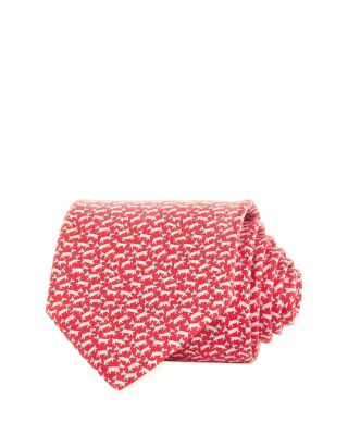 Ferragamo - Dog Print Silk Classic Tie