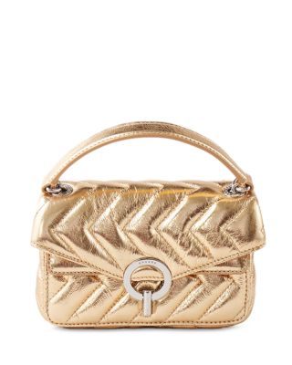Sandro - YZA Small Metallic Leather Handbag