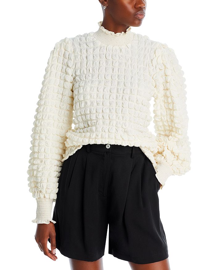 Square Neck Top with removable rose