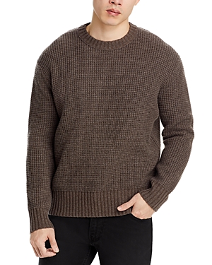 Shop Frame Wool Crewneck Sweater In Mole