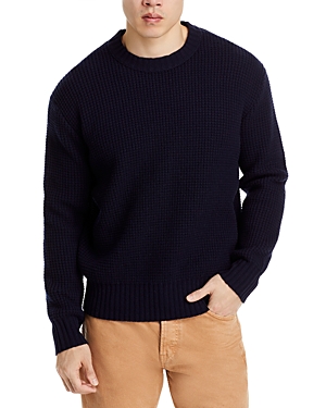 Frame Crewneck Merino Wool Sweater In Navy