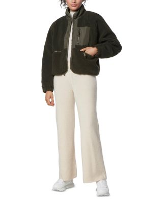 Mixed Media Sherpa Jacket