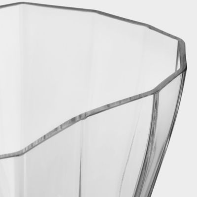 Clear Low Reed Vase
