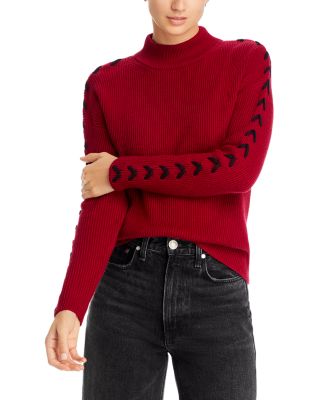 T Tahari - Ribbed Whipstitched Sweater