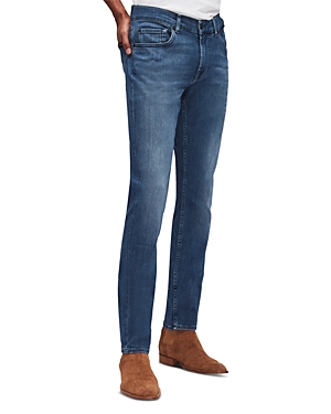 Shop 7 For All Mankind Slimmy Clean Pocket Slim Fit Jeans In Mid Blue