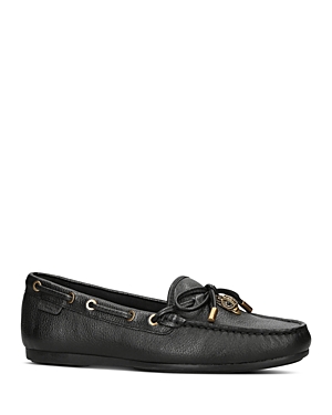 KURT GEIGER WOMEN'S EAGLE SLIP ON LACE GROMMET MOCCASIN FLATS