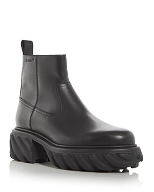 Off-white Men's Tractor Motor Boots In Black
