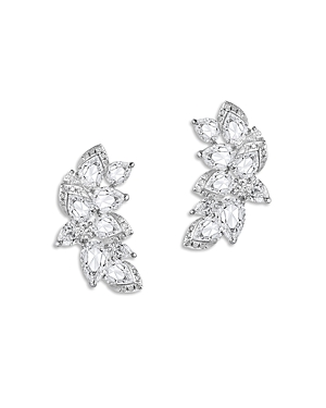 Diamond Scatter Ear Climbers in 18K White Gold, 2.55 ct. t.w.
