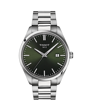 Shop Tissot Pr100 Classic Watch, 40mm In Green/silver
