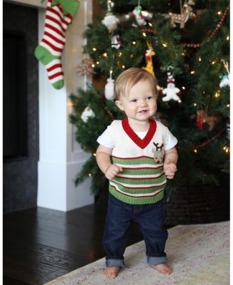  Unisex Knit Reindeer Vest