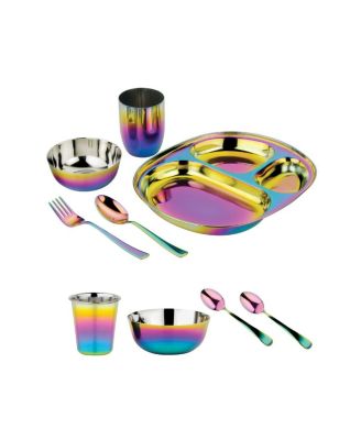 Ahimsa - Unisex Dine & Develop Mealtime 9 Pieces Set - Ages 6 months+